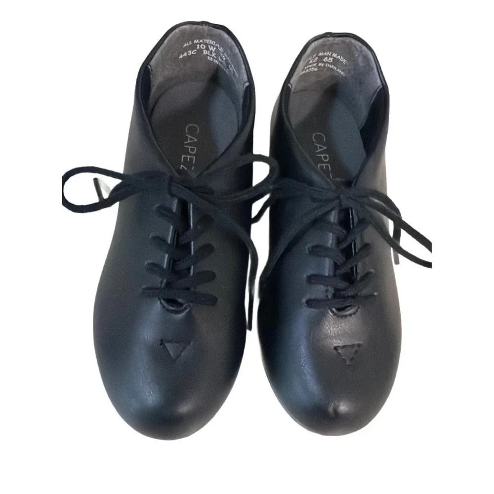Capezio Tic Tap Toe Shoes 443C Toddlers SIZE 10W Black Tap‎ Dancing Shoes Child